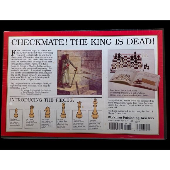 The Kids Book Of Chess & Chess Set By Harvey Kidder - Picture 2 of 9